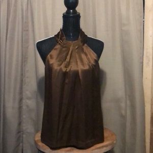 INC Brown Silk top